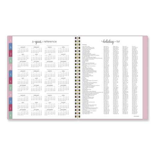 Harmony Weekly/monthly Poly Planner, 8.81 X 7.88, Pink Cover, 13-month (jan To Jan): 2024 To 2025