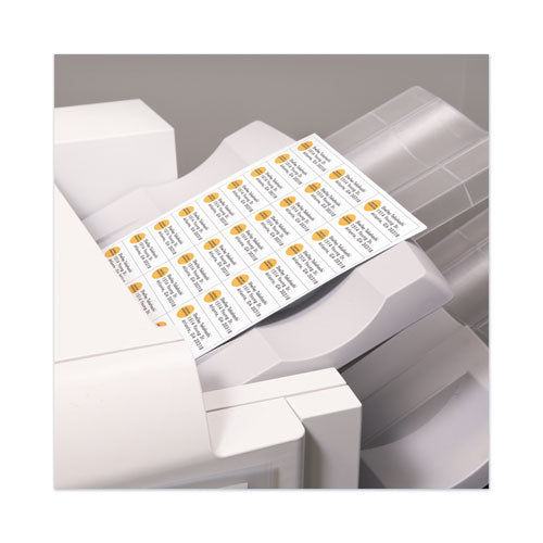 Copier Mailing Labels, Copiers, 1 X 2.81, White, 33/sheet, 250 Sheets/box