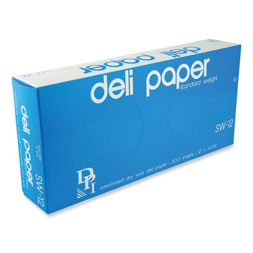 Interfolded Deli Sheets, 10.75 X 10, Standard Weight, 500 Sheets/box, 12 Boxes/carton