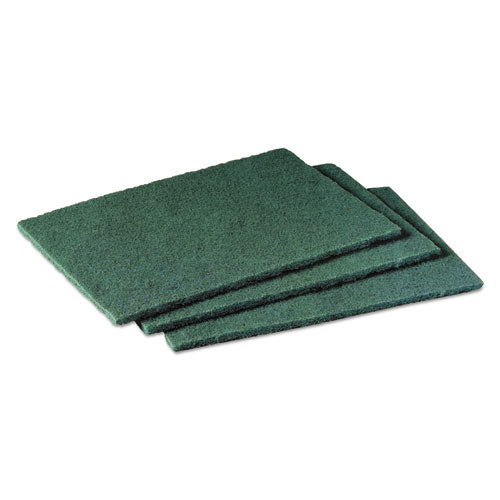 Commercial Scouring Pad 96, 6 X 9, Green, 10/pack