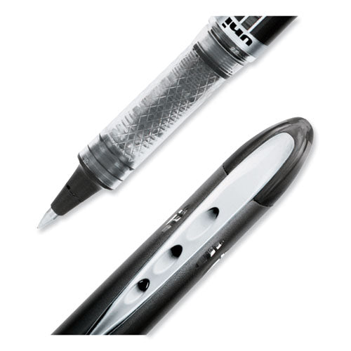 Vision Elite Hybrid Gel Pen, Stick, Extra-fine 0.5 Mm, Black Ink, Black/clear Barrel