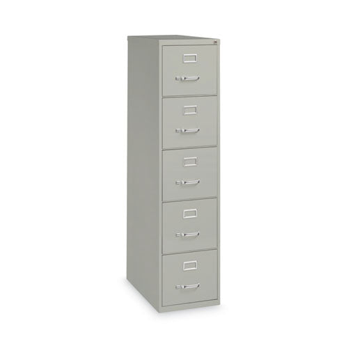 Vertical Letter File Cabinet, 5 Letter-size File Drawers, Light Gray, 15 X 26.5 X 61.37