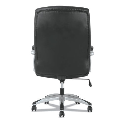 3-forty-one Big And Tall Chair, Supports Up To 400 Lb, 19" To 22" Seat Height, Black Seat/back, Chrome Base