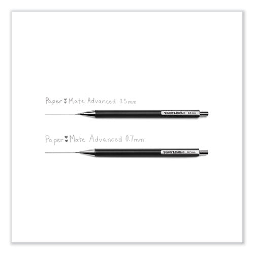 Advanced Mechanical Pencils, 0.7 Mm, Hb (#2), Black Lead, Gun Metal Gray; Rose Gold Barrel, 2/pack