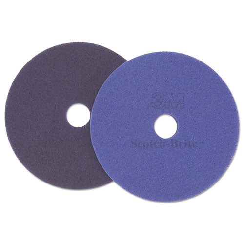 Diamond Floor Pads, 16" Diameter, Purple, 5/carton