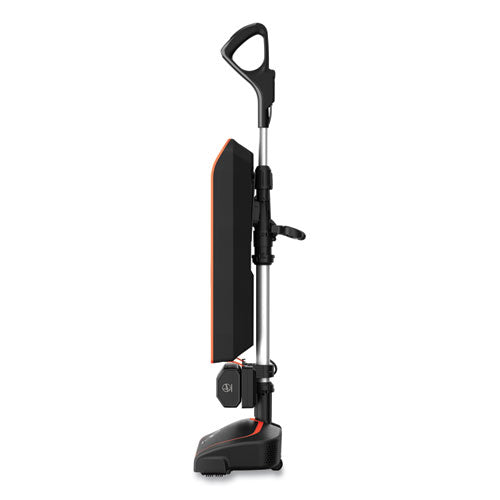 Hvrpwr 40v Cordless Upright Vacuum, 13" Cleaning Path, Black/orange