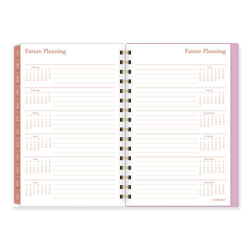 Cher Weekly/monthly Planner, Plaid Artwork, 8.5 X 6.38, Pink/blue/orange Cover, 12-month (jan To Dec): 2024