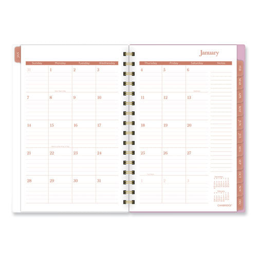 Cher Weekly/monthly Planner, Plaid Artwork, 8.5 X 6.38, Pink/blue/orange Cover, 12-month (jan To Dec): 2024