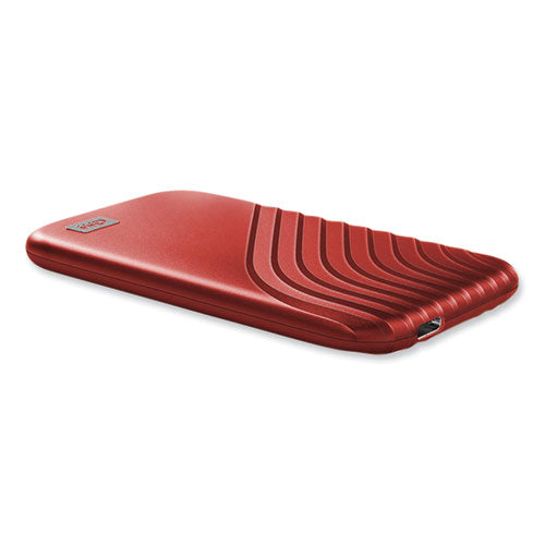 My Passport External Solid State Drive, 2 Tb, Usb 3.2, Red