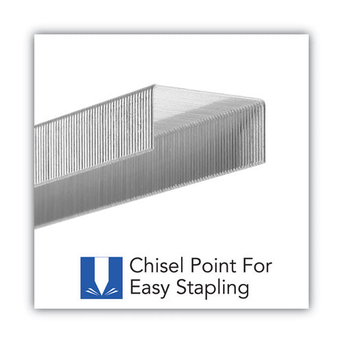 S.f. 4 Premium Staples, 0.25" Leg, 0.5" Crown, Silver, 5,000/box, 5 Boxes/pack