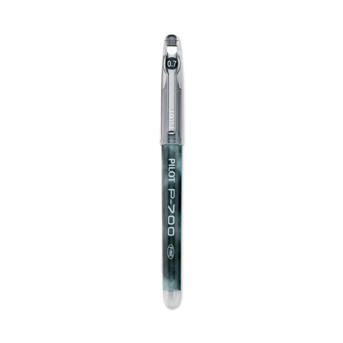 Precise P-700 Gel Pen, Stick, Fine 0.7 Mm, Black Ink, Black Barrel, Dozen