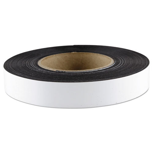 Dry Erase Magnetic Label Tape, 1" X 50 Ft, White