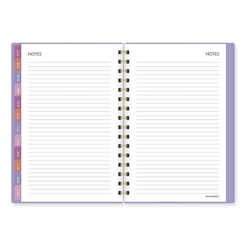 Badge Geo Weekly/monthly Planner, 8.5 X 6.38, Purple/white/gold Cover, 13-month (jan To Jan): 2024 To 2025