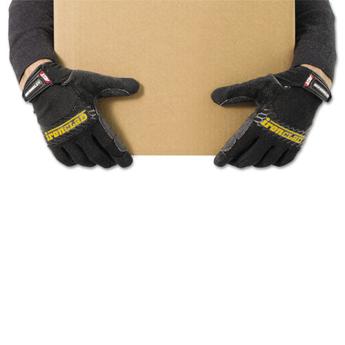 Box Handler Gloves, Black, Large, Pair