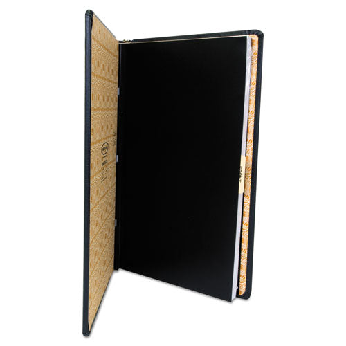 Looseleaf Corporation Minute Book, 1-subject, Unruled, Black/gold Cover, (250) 14 X 8.5 Sheets