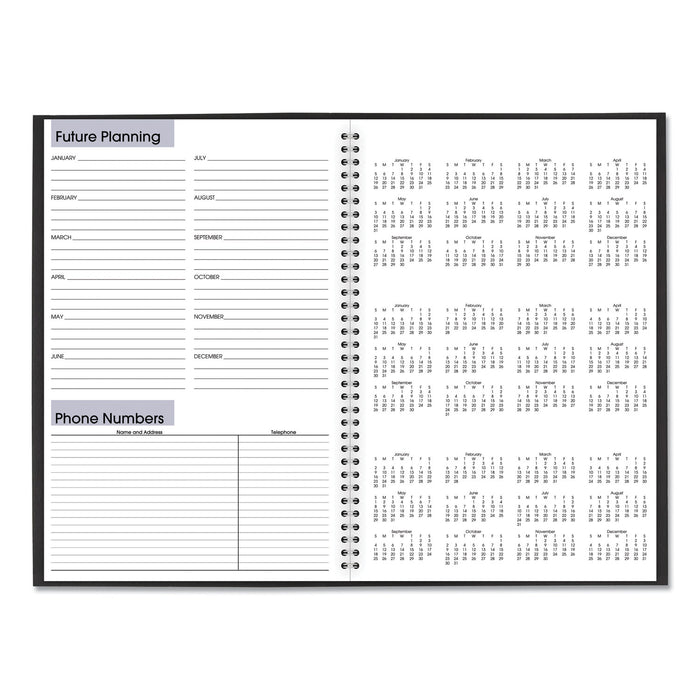 Dayminder Monthly Planner, Ruled Blocks, 12 X 8, Black Cover, 14-month (dec To Jan): 2023 To 2025