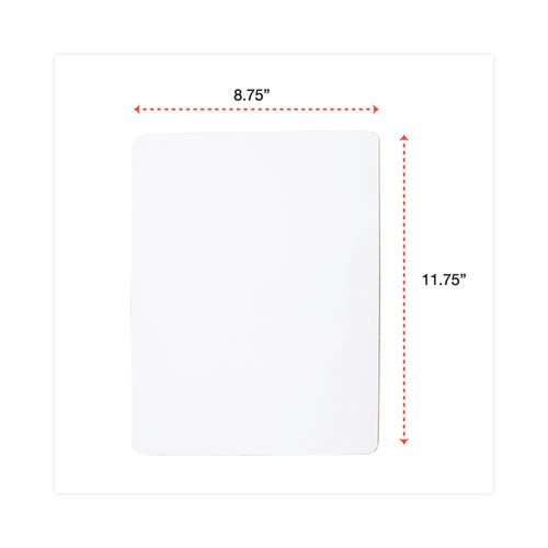 Lap/learning Dry-erase Board, Unruled, 11.75 X 8.75, White Surface, 6/pack