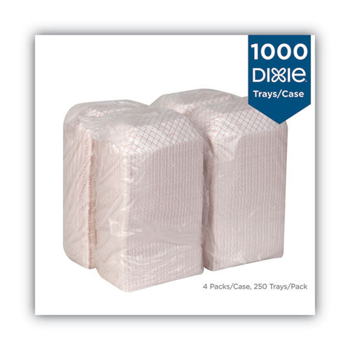 Kant Leek Polycoated Paper Food Tray, 2 Lb Capacity, Red Plaid, 1,000/carton