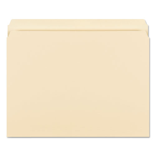 Manila File Folders, Straight Tabs, Letter Size, 0.75" Expansion, Manila, 100/box