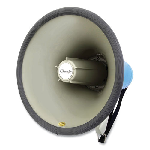 Megaphone, 12 W To 25 W, 1,000 Yds Range, White/blue