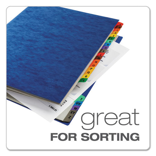 Expanding Desk File, 23 Dividers, Alpha Index, Letter Size, Blue Cover