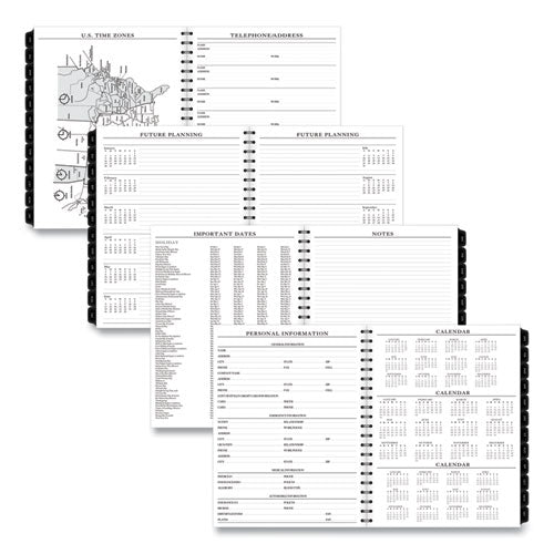 Executive Weekly/monthly Planner Refill With 15-minute Appointments, 11 X 8.25, White Sheets, 12-month (jan To Dec): 2024