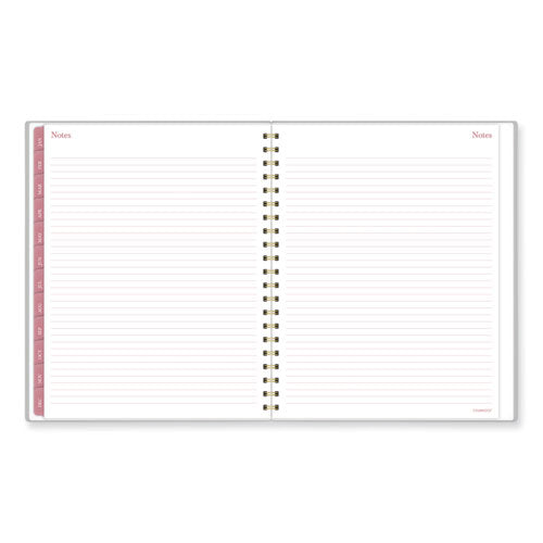 Thicket Weekly/monthly Planner, Floral Artwork, 11 X 9.25, Gray/rose/peach Cover, 12-month (jan To Dec): 2024