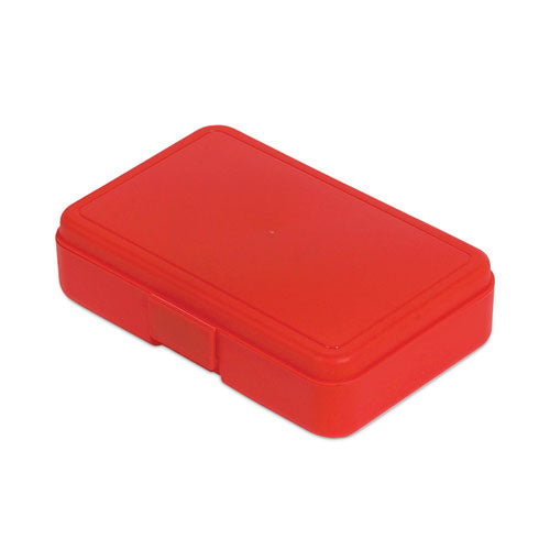 Antimicrobial Pencil Box, 7.97 X 5.43 X 2.02, Red