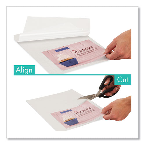 Ezalign Thermal Laminating Pouches 3 Mil, 9" X 11.5", Gloss Clear, 50/pack