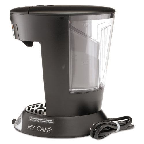 My Cafe Pourover Commercial Grade Coffee/tea Pod Brewer, Stainless Steel, Black