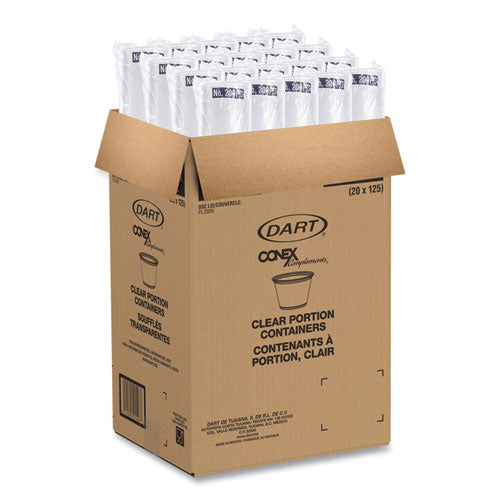 Conex Complements Portion/medicine Cups, 2 Oz, Clear, 125/bag, 20 Bags/carton