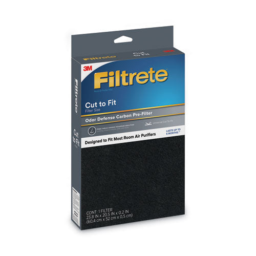 Odor Defense Carbon Pre Filter, 20.5 X 23.8, 4/carton