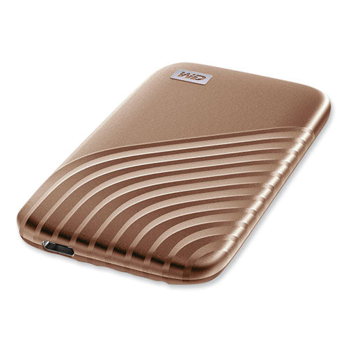 My Passport External Solid State Drive, 2 Tb, Usb 3.2, Gold