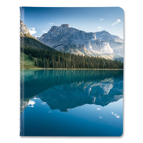 Mountains Weekly Appointment Book, Mountains Photography, 11 X 8.5, Blue/green Cover, 12-month (jan To Dec): 2024