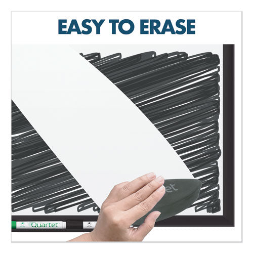 Classic Series Porcelain Magnetic Dry Erase Board, 48 X 36, White Surface, Black Aluminum Frame