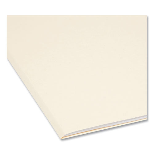 Reinforced Guide Height File Folders, 2/5-cut Tabs: Right Position, Letter Size, 0.75" Expansion, Manila, 100/box