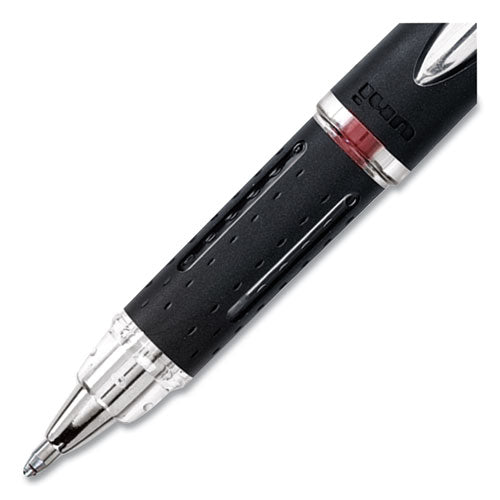 Jetstream Hybrid Gel Pen, Stick, Bold 1 Mm, Red Ink, Black/silver/red Barrel