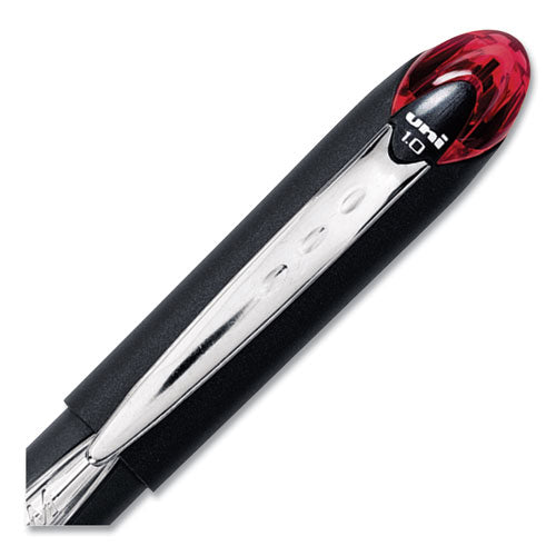 Jetstream Hybrid Gel Pen, Stick, Bold 1 Mm, Red Ink, Black/silver/red Barrel