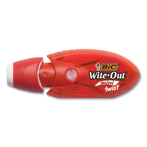 Wite-out Mini Twist Correction Tape, Non-refillable, Blue/fuchsia Applicators 0.2" X 314", 2/pack