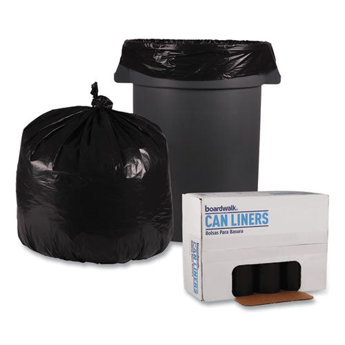 Recycled Low-density Polyethylene Can Liners, 33 Gal, 1.2 Mil, 33" X 39", Black, 10 Bags/roll, 10 Rolls/carton