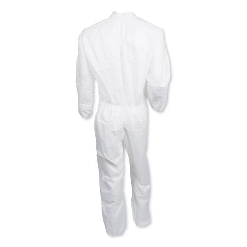 A30 Elastic-back And Cuff Coveralls, Large, White, 25/carton