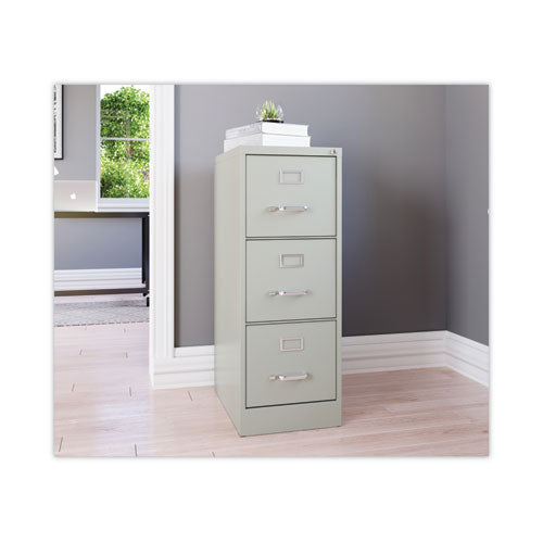 Vertical Letter File Cabinet, 3 Letter-size File Drawers, Light Gray, 15 X 22 X 40.19