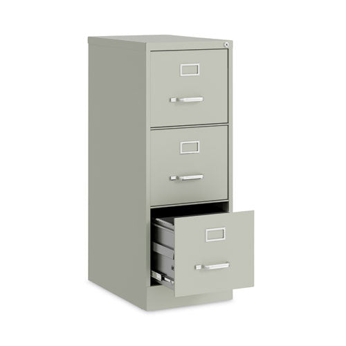 Vertical Letter File Cabinet, 3 Letter-size File Drawers, Light Gray, 15 X 22 X 40.19