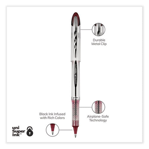 Vision Elite Blx Series Hybrid Gel Pen, Stick, Bold 0.8 Mm, Assorted Ink And Barrel Colors, 5/pack