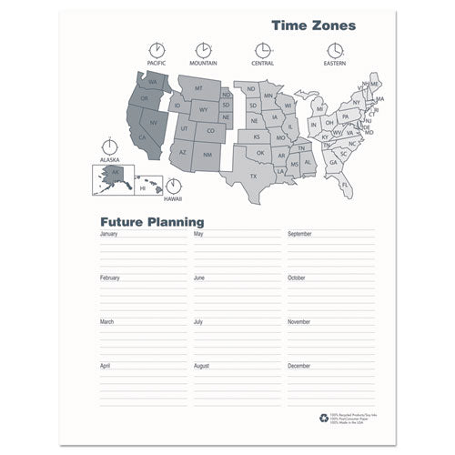 24-month Recycled Ruled Monthly Planner, 11 X 8.5, Black Cover, 24-month (jan To Dec): 2024 To 2025