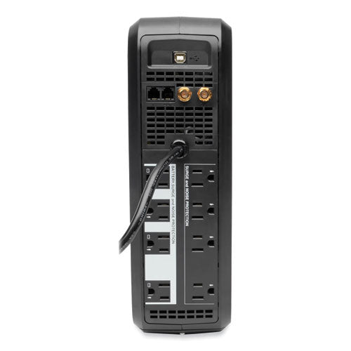 Smartpro Lcd Line-interactive Ups Avr Tower, 8 Outlets, 1,000 Va, 1,038 J