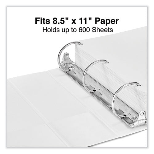 Slant D-ring View Binder, 3 Rings, 3" Capacity, 11 X 8.5, White