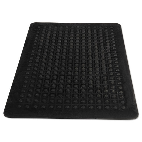 Flex Step Rubber Anti-fatigue Mat, Polypropylene, 24 X 36, Black