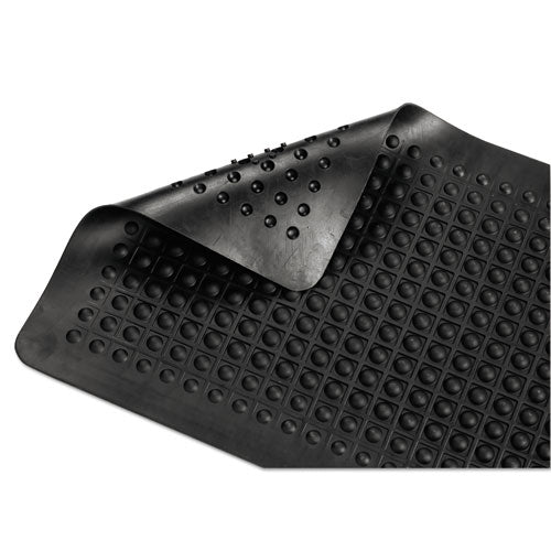 Flex Step Rubber Anti-fatigue Mat, Polypropylene, 24 X 36, Black