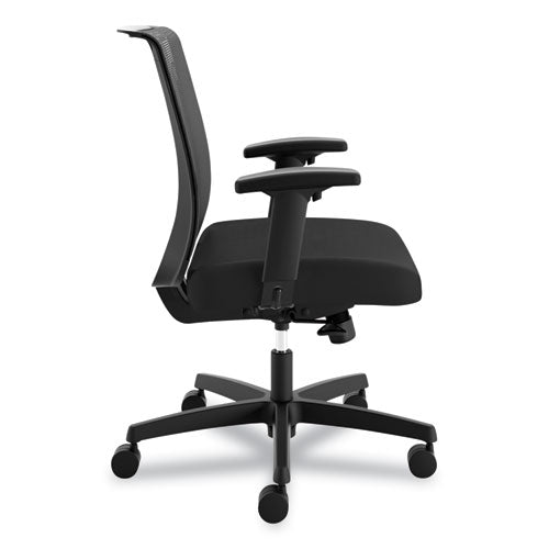 Convergence Mid-back Task Chair, Synchro-tilt And Seat Glide, Supports Up To 275 Lb, Black